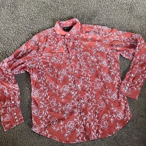 Ariat Pink embroidered Button Up